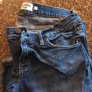 Abercrombie & Fitch blue bootcut jeans